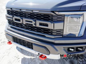 Ford F-150 Enhanced Tow Hook - Aluminum - Red Ford F-150 Enhanced Tow Hook - Aluminum - Red